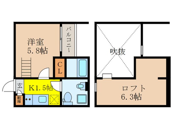 Weisse Viol 小路の物件間取画像